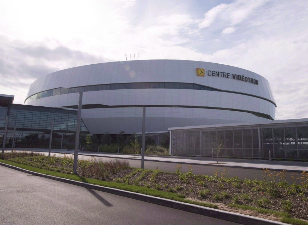 centre-videotron An arena is pictured behind a fence.