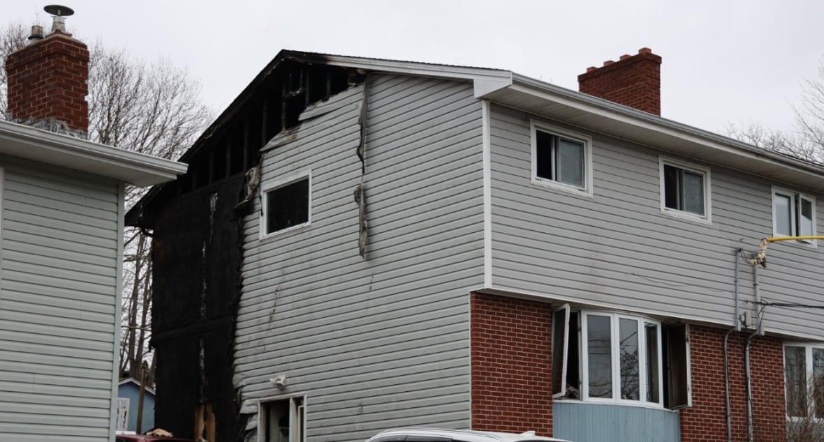 fire-duplux-lower-sackville A house blackened by fire damages