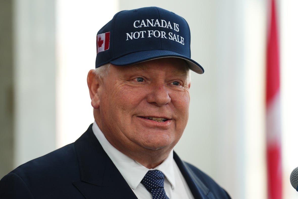Ontario Premier Doug Ford arrives for a first ministers meeting in Ottawa on Wednesday, Jan.15, 2025.