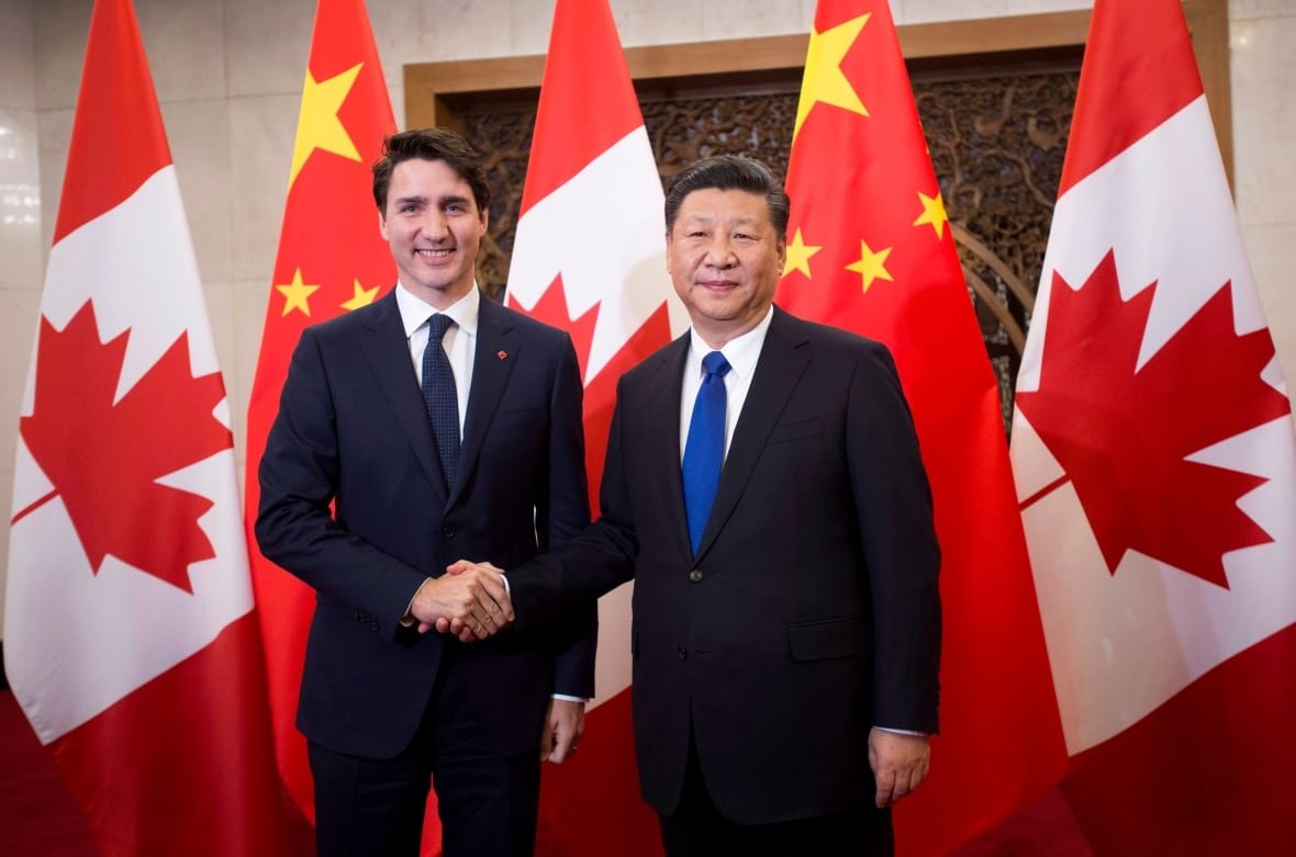 trudeau-xi-2017 Justin Trudeau says he raised the issue of "Chinese police stations" operating in Canada when he spoke to Xi Jinping at a G20 meeting in November 2022.