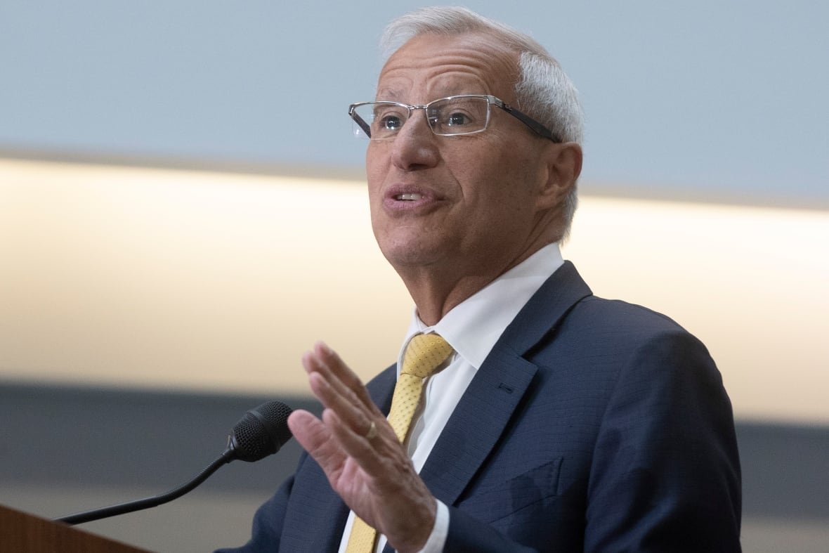 vic-fedeli Ontario’s Minister of Economic Development Vic Fedeli speaks during an electric battery announcement in Kingston on July 13, 2022.