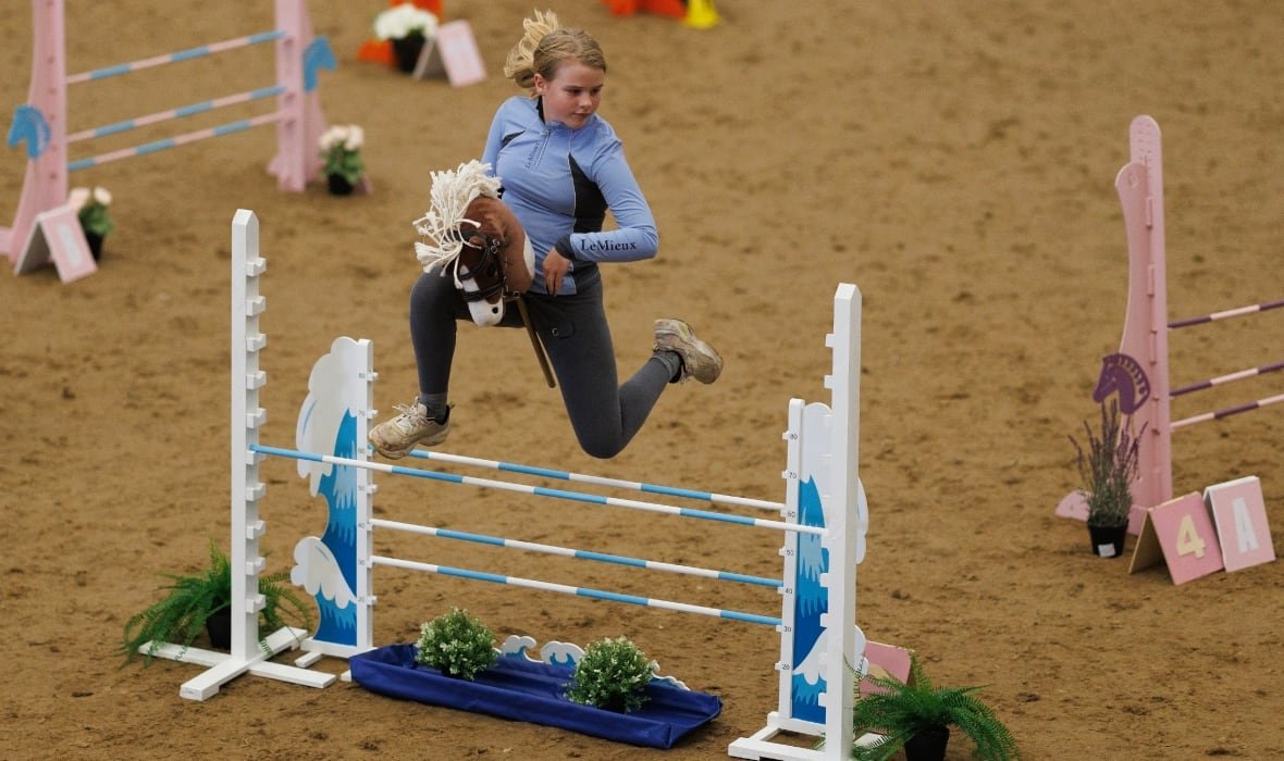adhd-1 A child plays in a hobby horse competition. Young equine enthusiasts take advantage of its inclusivity, and enjoy the physical activity required, creativity and freedom of expression. The sport has also been found to help young people suffering with autism and ADHD, giving them a chance to connect with other young people with a love of horses.