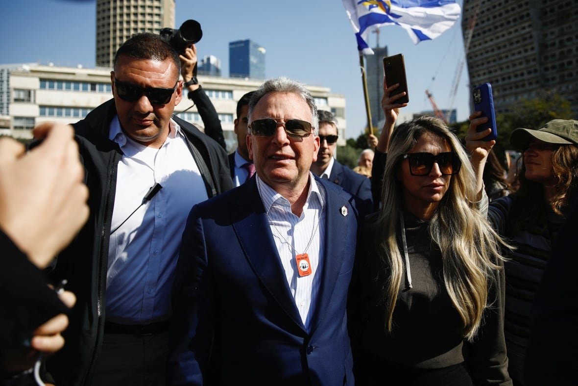 United States Special Envoy to the Middle East, Steve Witkoff, walks on the day of the release of hostages held in Gaza since the deadly October 7 2023 attack, as part of a ceasefire deal in Gaza between Hamas and Israel, in Tel Aviv, January 30, 2025.