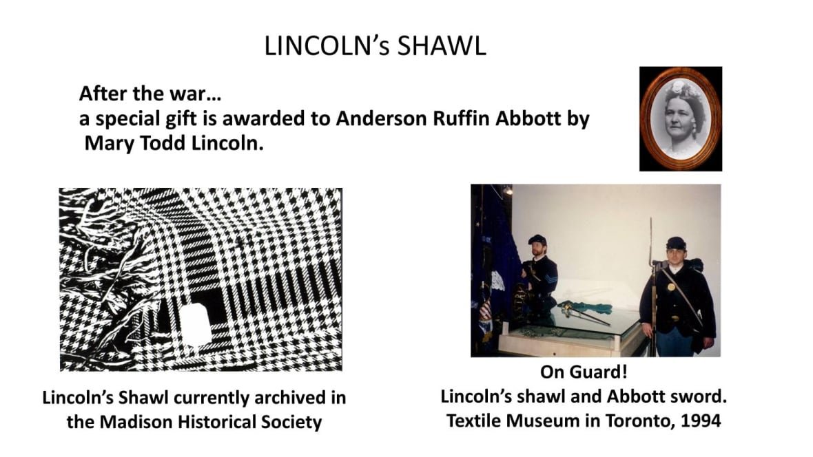Lincoln's shawl to Anderson Abbott