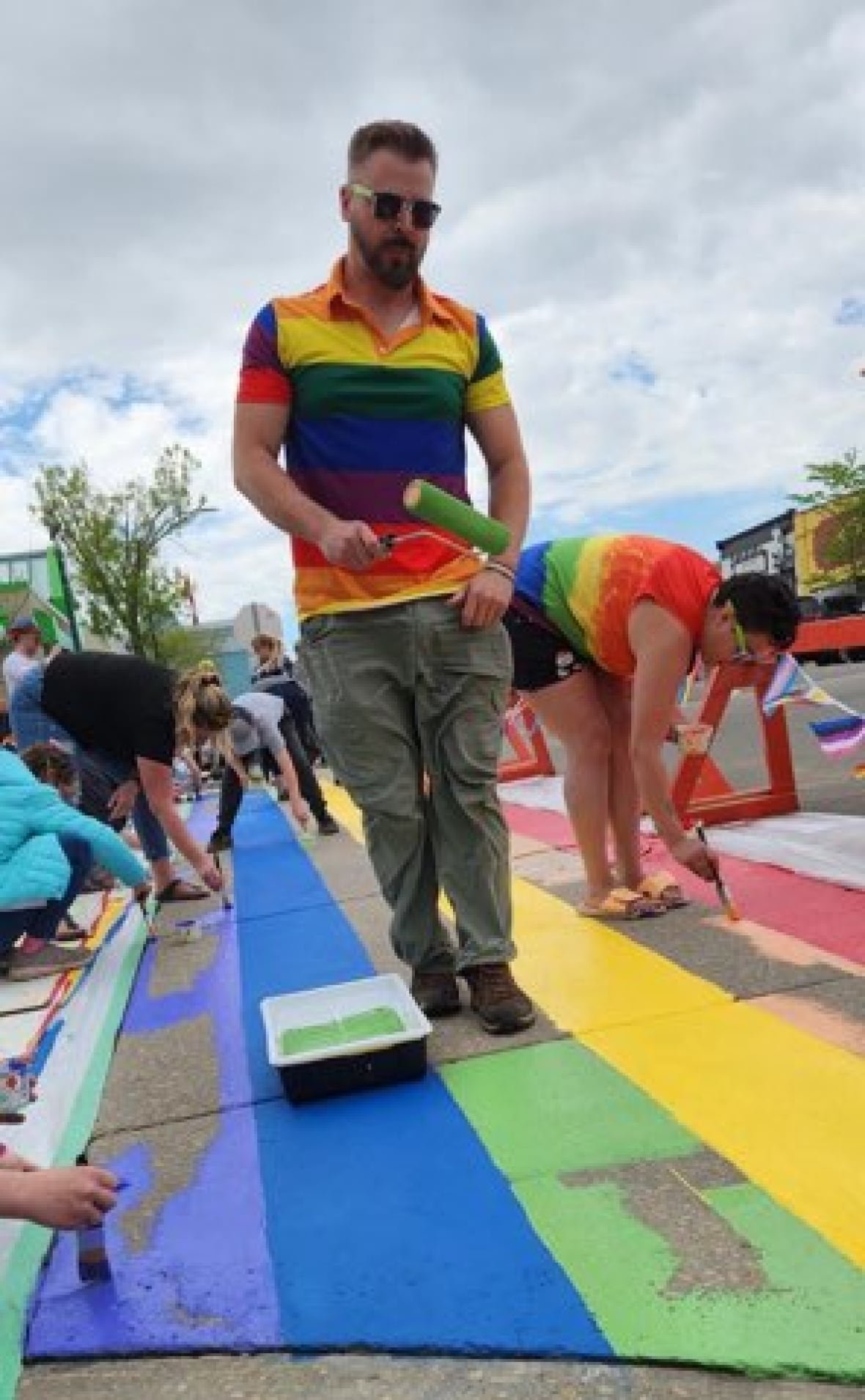 rainbow-crosswalk-in-barrhead-alta Crosswalk