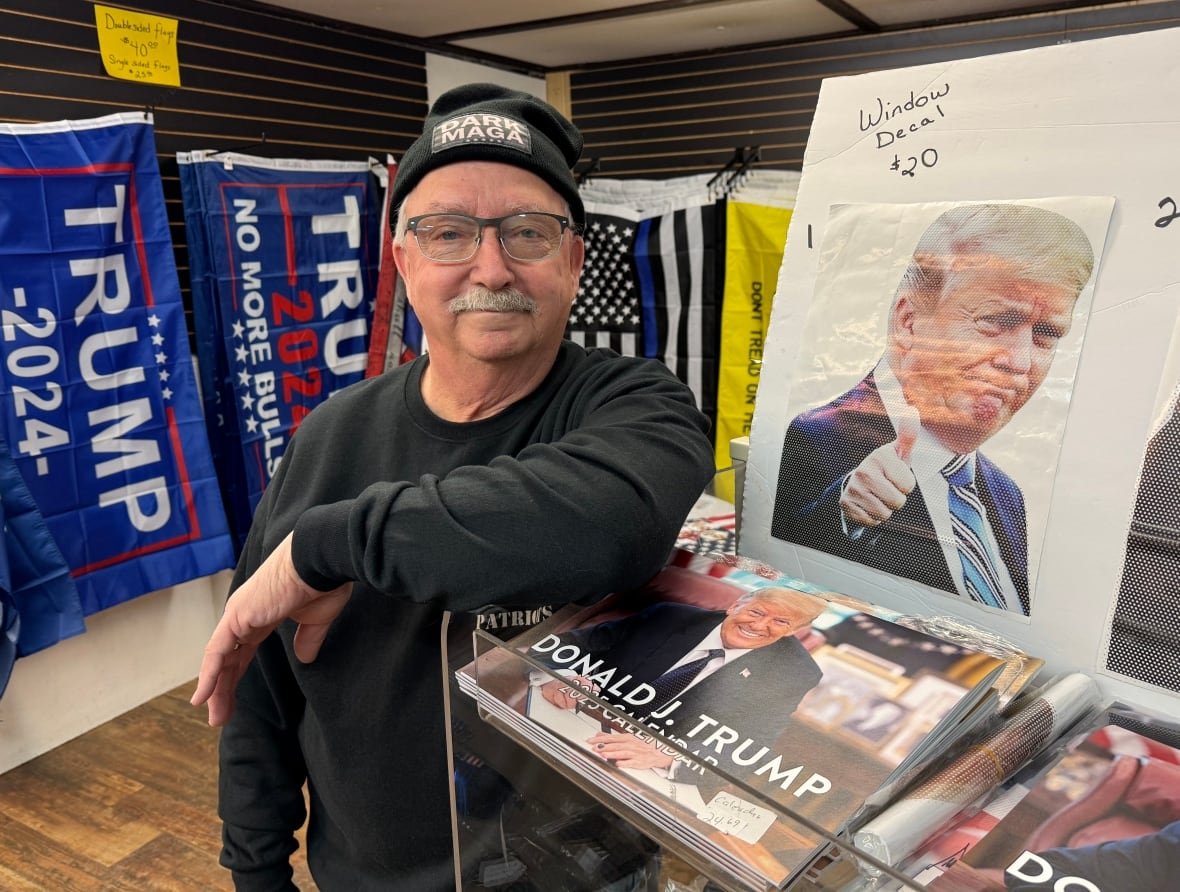 Wally Mueller says he has had "a grin on my face for weeks," ever since Donald Trump was elected president for a second time last November. He says America has needed a change and he likes where Trump is leading the country.