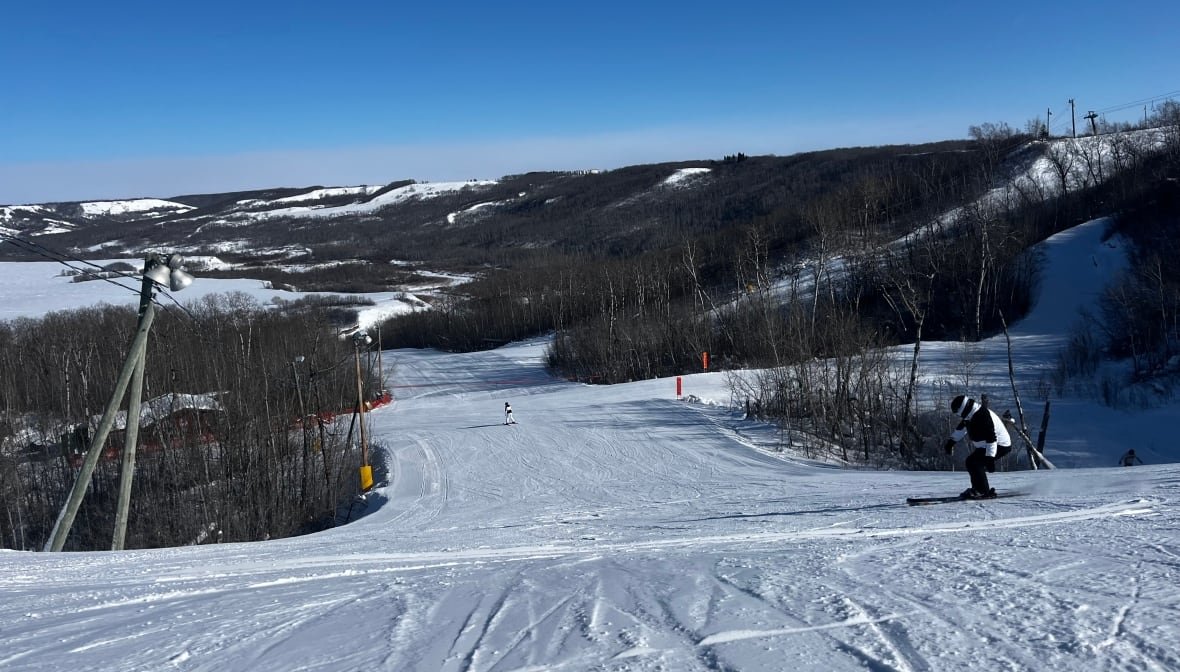 A ski hill.