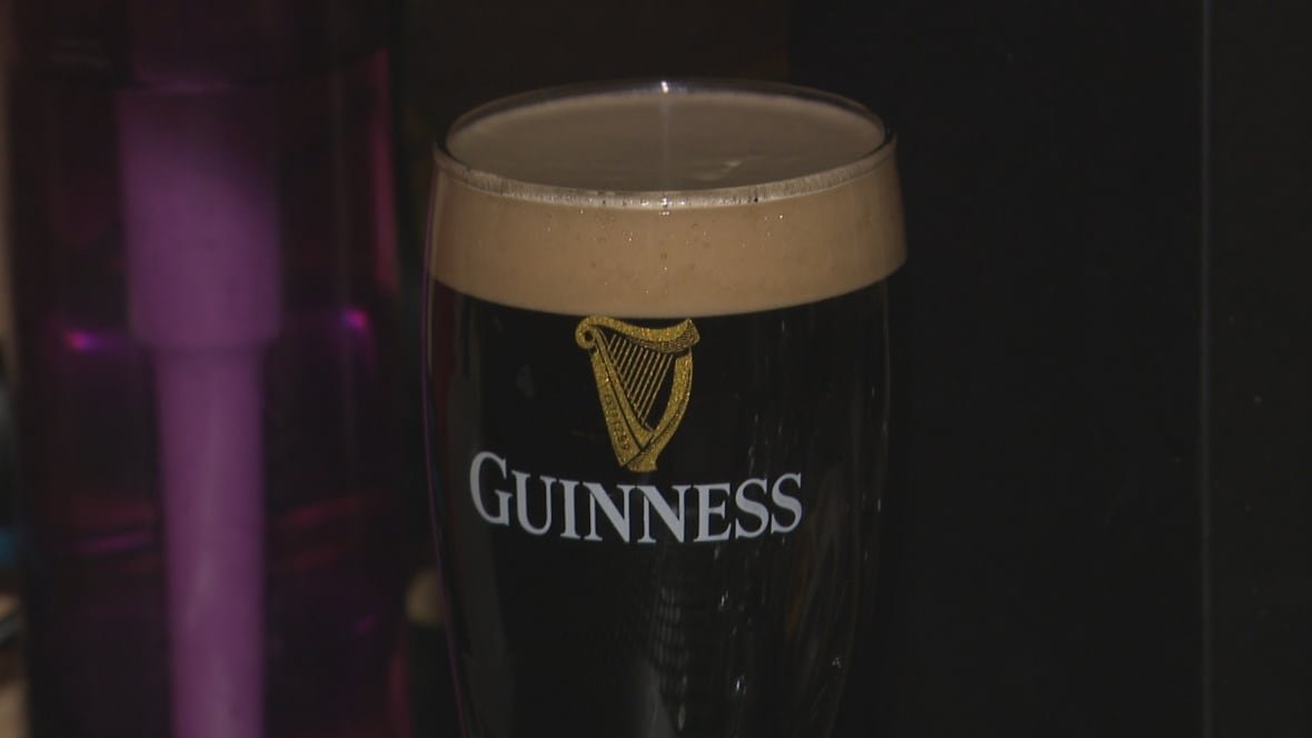 A pint of Guinness.