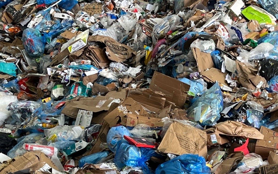 pile of what looks like garbage
