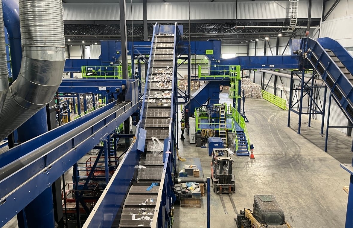 wide view of sorting centre