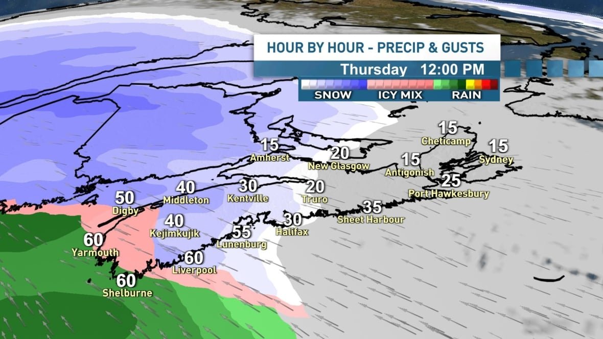 storm-feb-13 A graphic shows the expected timeline of the storm.