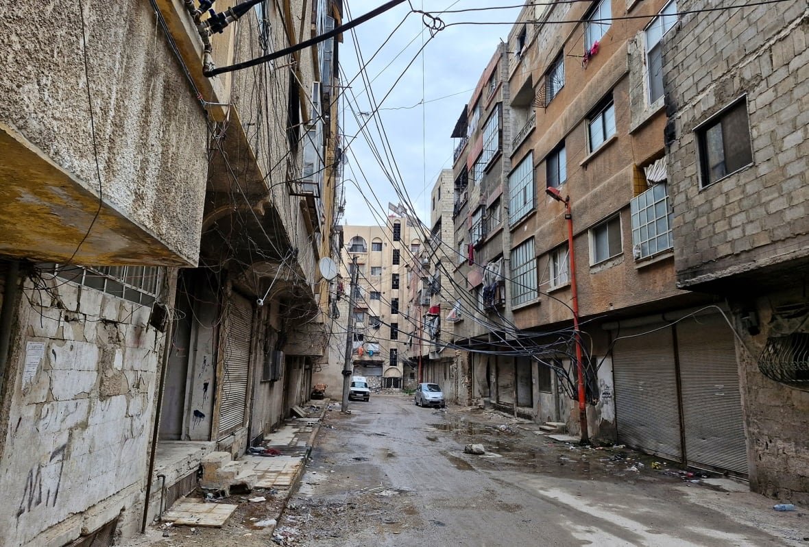 A dilapidated street.