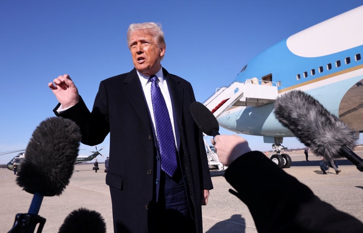 usa-trump-3 U.S. President Donald Trump is seen speaking to reporters.