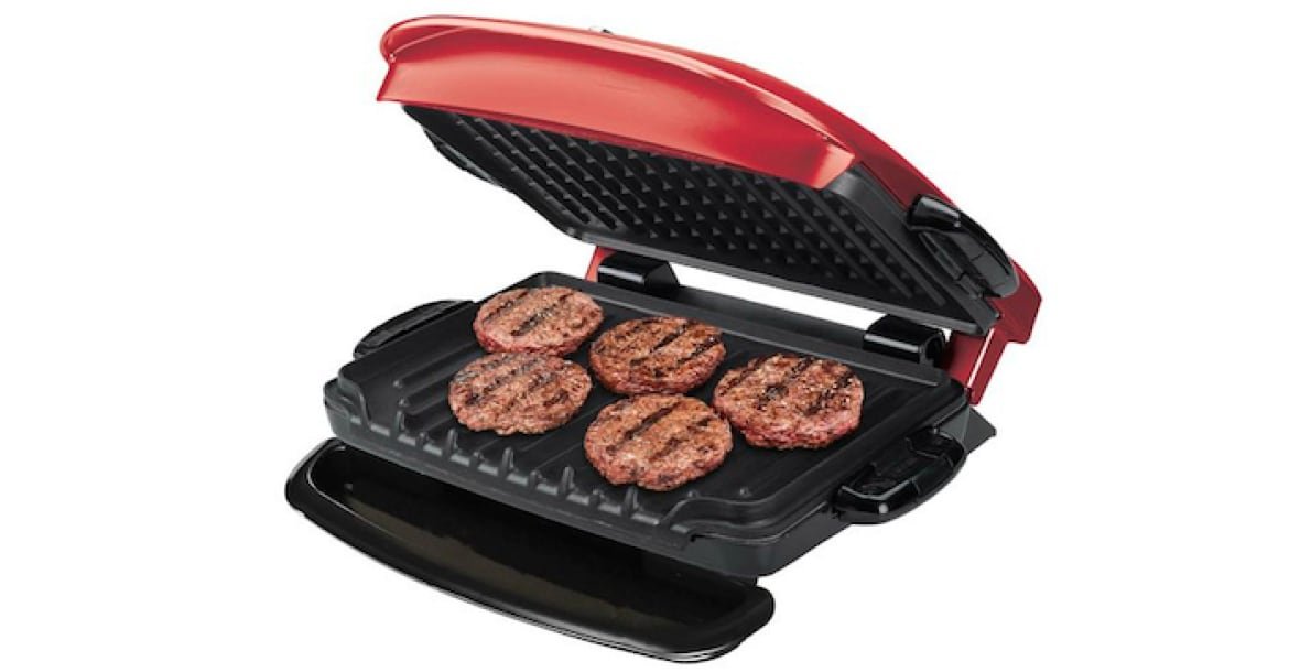 An undated image of the George Foreman grill is shown.