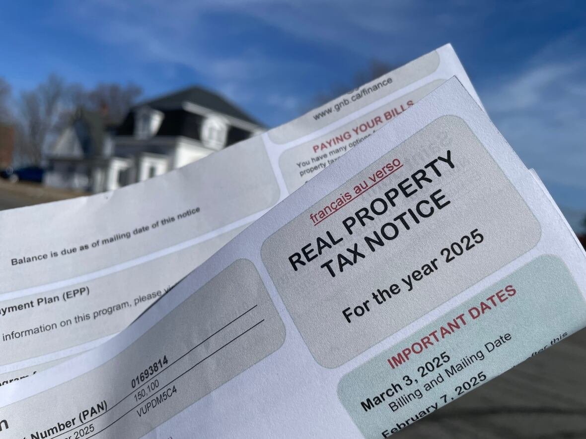 property-tax-notices Two folded 2025 property tax notices.