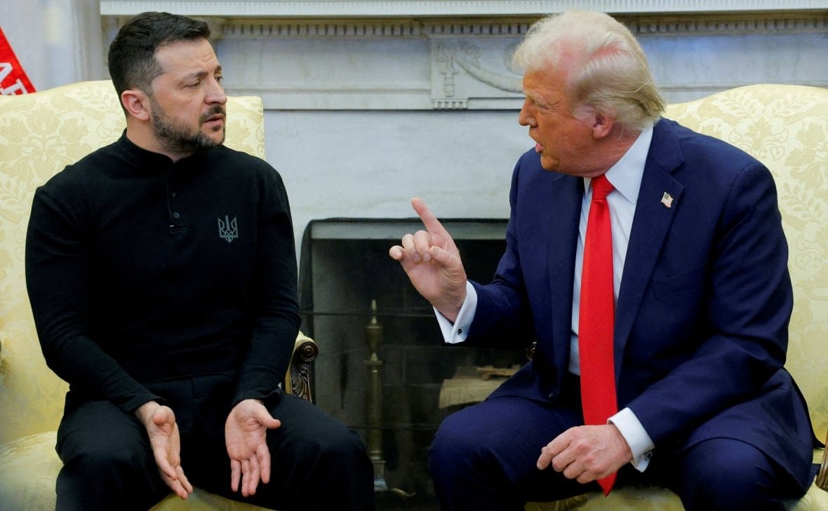 usa-allies-defence FILE PHOTO: U.S. President Donald Trump meets with Ukrainian President Volodymyr Zelenskiy at the White House in Washington, D.C., U.S., February 28, 2025.