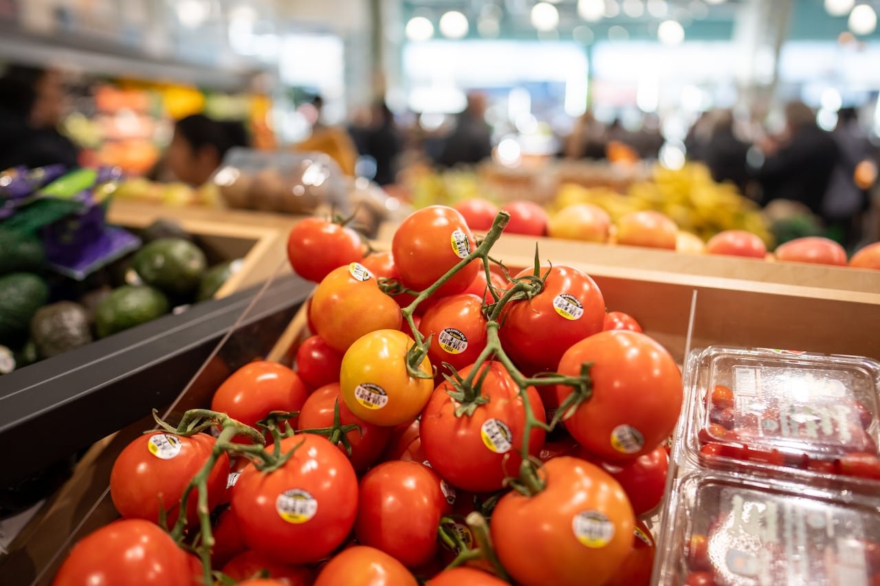 default-345 A bin of red tomatoes