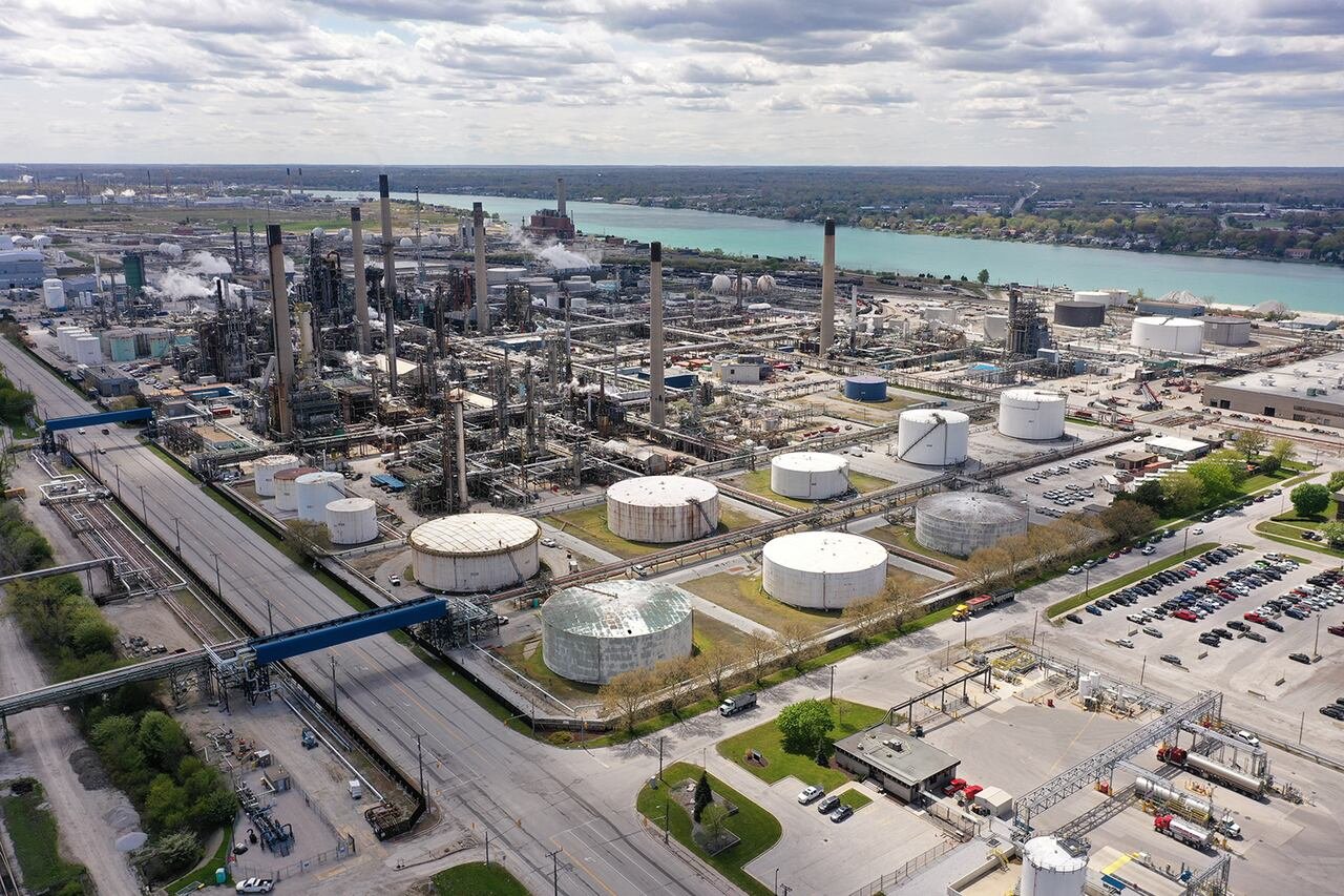 default-462 aerial view of oil plant