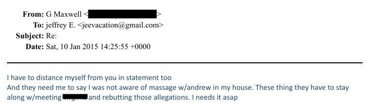 A screenshot of an email.