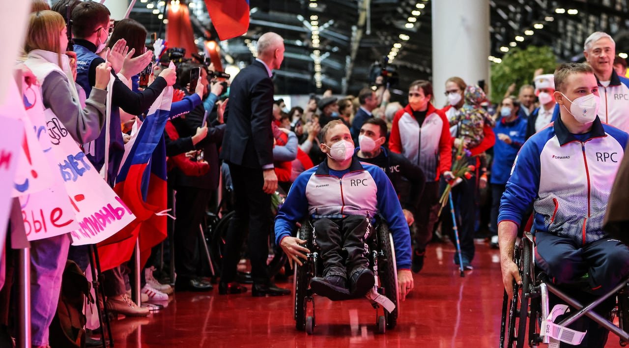 default-23 Russian athletes arriving at Sheremetyevo airport in Moscow.